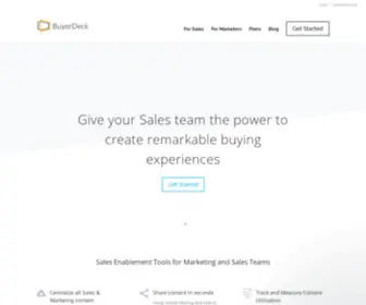 Buyerdeck.com(Drive buyer engagement) Screenshot