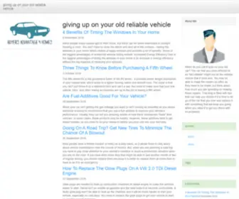 Buyersadvantage4Homes.com(Giving up on your old reliable vehicle) Screenshot