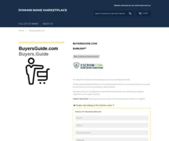 Buyersguide.com(Includes two domain names) Screenshot