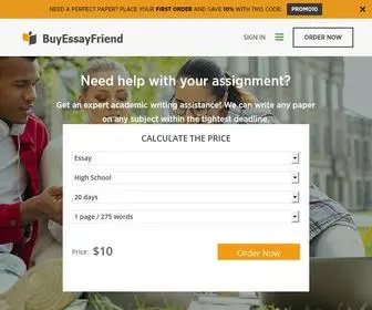 Buyesssayfriend.com(BuyEssayFriend Company) Screenshot