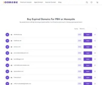 BuyexpiredDomains.info(Expiring domains) Screenshot