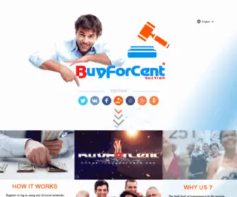 Buyforcent.com(Аукцион BUYFORCENT) Screenshot