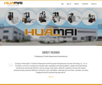 Buyforkliftattachments.com(Fujian Huamai Machinery Co) Screenshot