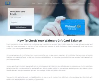 Buygamestopgiftcard.com(Walmart Gift Card Balance) Screenshot