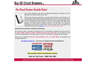 Buygebreakers.com(Buy GE Circuit Breakers) Screenshot