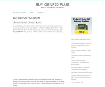 Buygenf20.net(Buy GenF20 Plus at the LOWEST PRICE) Screenshot