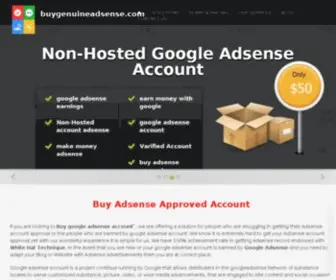 Buygenuineadsense.com(Just another WordPress site) Screenshot