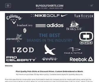 Buygolfshirts.com(Custom Polo Shirts) Screenshot