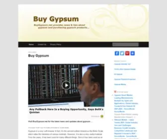 Buygypsum.net(Buy Gypsum) Screenshot