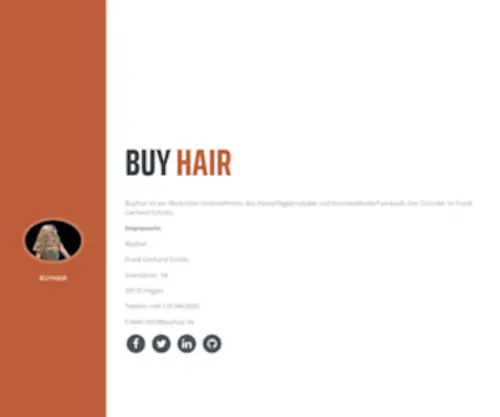 Buyhair.de(Start Bootstrap Theme) Screenshot