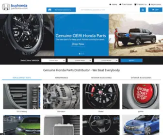 Buyhondapartsnow.com(Genuine OEM Honda Parts & Accessories) Screenshot