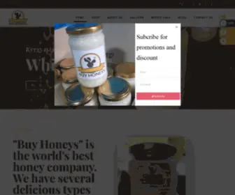 Buyhoneys.com(Buy Organic Honey Online from Best Honey Company in France & UK) Screenshot