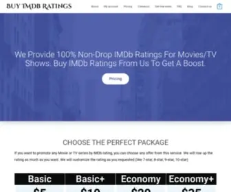 Buyimdbratings.com(Buy IMDb Ratings) Screenshot