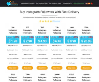 Buyinstafollower.com(Buy Instagram Followers) Screenshot