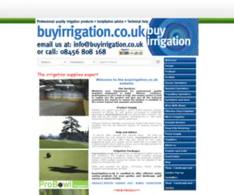 Buyirrigation.co.uk(On-line irrigation equipment supply and technical assistance) Screenshot