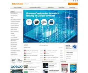 Buykorea21.com(Korea Buyers Guide) Screenshot