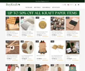 Buykraft.com(Kraft Paper Gifts) Screenshot