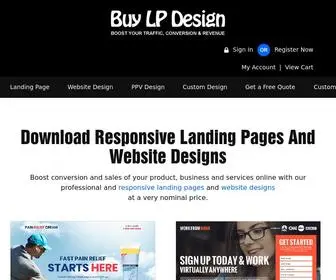 Buylandingpagedesign.com(Buy Landing Page Design and Website Design Templates) Screenshot