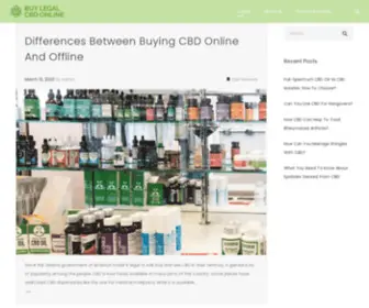 Buylegalcbdonline.com(Buy Legal CBD Online) Screenshot