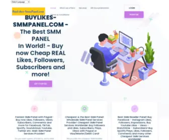 Buylikes-SMmpanel.com(#1 SMM Main and Wholesale Reseller Panel) Screenshot