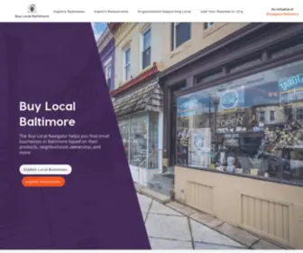 Buylocalbaltimore.org(Buy Local Baltimore) Screenshot