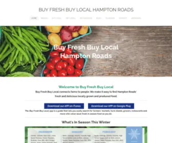 Buylocalhamptonroads.org(Buy Fresh Buy Local Hampton Roads) Screenshot
