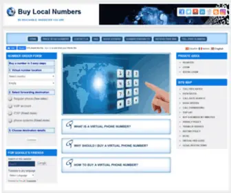 Buylocalnumbers.com(Buy Local Numbers) Screenshot