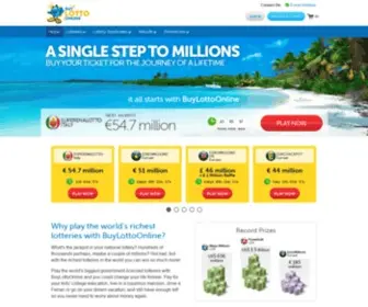 Buylottoonline.com Screenshot