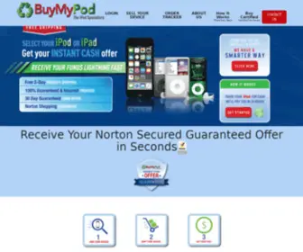 Buymypod.com(Sell Your Used iPod) Screenshot