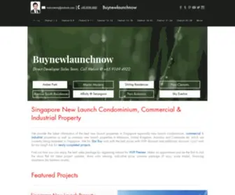 Buynewlaunchnow.com(Singapore new condominium launches for sale) Screenshot