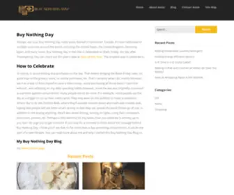 Buynothingday.org(Buynothingday) Screenshot