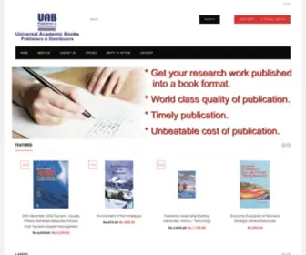 Buynsellbooksonline.com(Universal Academic Books Publishers & Distributors) Screenshot