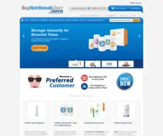 Buynutritionals.com(Shop USANA Products and Save 20%) Screenshot