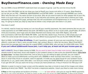 Buyownerfinance.com(Forget banks) Screenshot