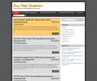 BuypastQuestion.com(Buy Past Question) Screenshot