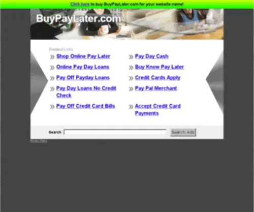 Buypaylater.com(Buy Now Pay Later Shoes) Screenshot
