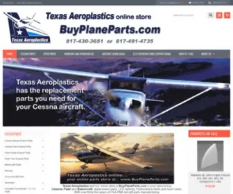 Buyplaneparts.com(TEXAS AEROPLASTICS online at) Screenshot