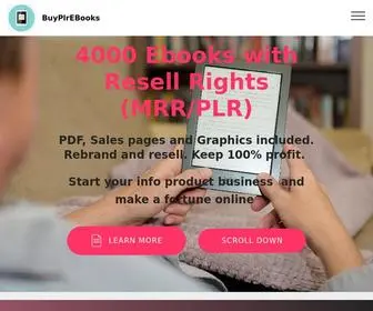 Buyplrebooks.com(Buy PLR EBooks PLR Articles Resell Right Ebooks PLR Products) Screenshot