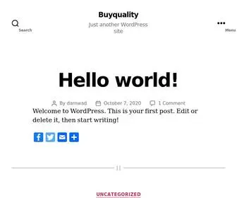 BuyQuality.net(Just another WordPress site) Screenshot