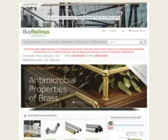 Buyrailings.com(Handrails, Foot Rails, Bar Rails, Brass Railings and Tubing) Screenshot