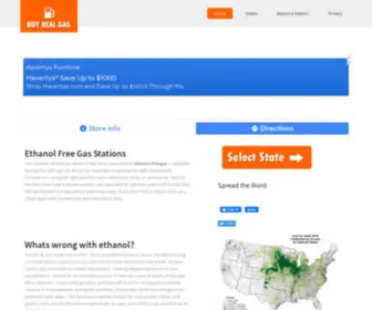Buyrealgas.com(Ethanol Free Gas Stations) Screenshot