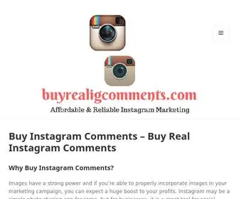 Buyrealigcomments.com(Buy Instagram Comments) Screenshot
