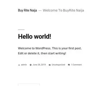 Buyritenaija.com(NAIJA CORRECT ONLINE STORE) Screenshot