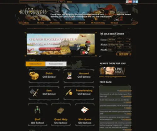 Buyrsgold4U.com(Buy runescape gold now) Screenshot