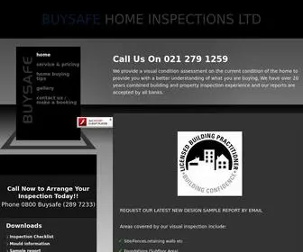 Buysafehomes.co.nz(Buysafe Home Inspections Ltd) Screenshot