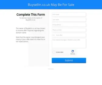 Buysellin.co.uk(Free Link Directory UK) Screenshot