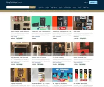 Buysellvape.com(Buy Sell Vape your free online vape marketplace for new and used Vape Mods) Screenshot