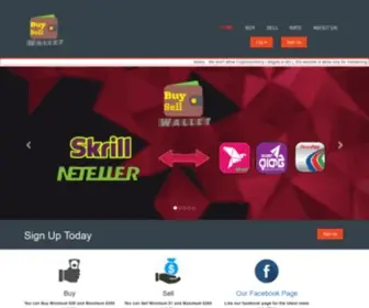 Buysellwallet.com(Buy or Sell skrill dollar at Reasonable rate. we have the easiest payment method) Screenshot
