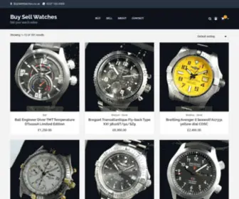Buysellwatches.co.uk(Sell your watch online) Screenshot