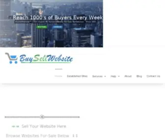 Buysellwebsite.com(Buy or sell websites and domain names) Screenshot